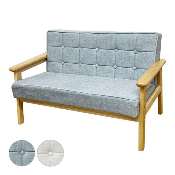 ■サイズ(cm)W76×D42×H47(SH25)■カラーベージュブルー■材質・仕様生地：ファブリック（ポリ100％）木部：ビーチ材重量：6kg耐荷重：30kg・木肘タイプの北欧スタイルのキッズ＆ペットソファ・北欧ナチュラルスタイルとレトロ...