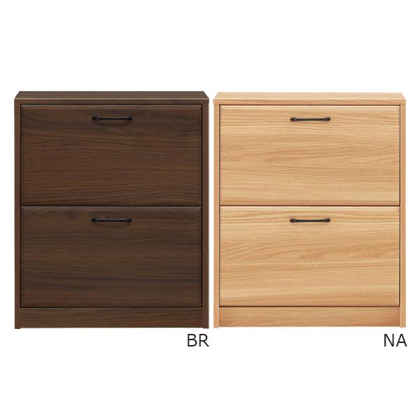 靴箱 収納 下駄箱 スリッパラック 木製 2段 64cm幅 SABURINA サブリナ