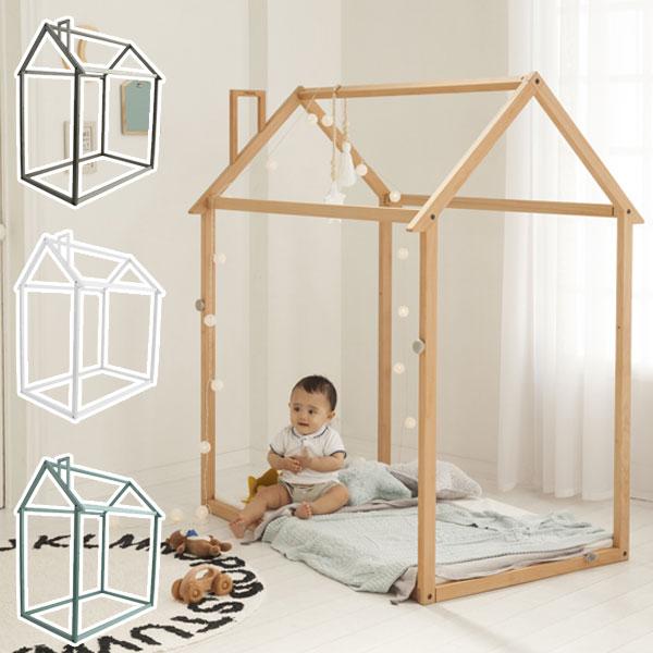 ■サイズ(cm)W126×D86.5×H144■カラーナチュラルホワイトシーグリーングレー ■材質・仕様[ホップルハウス]ヨーロッパビーチ材水性ウレタン塗装組立式重量：12kgレースは付属しません。※メーカー直送のため熨斗・ラッピング対応不...