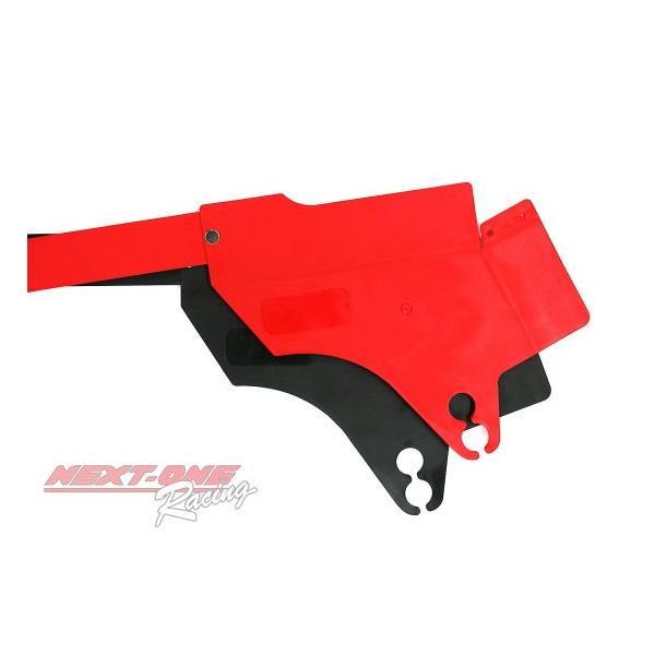 RRチェーンガード ２ホールカラー：ブラック（カラー：レッドは販売終了になりました。）車種・年式を選ばず多くのカートフレームに使えます。着脱も簡単で使いやすい商品です。YAMAHA KT-100エンジンやPRD-AVANTI、ROTAX-M...