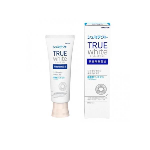 ●薬用ハミガキ シュミテクト TRUE white（トゥルーホワイト）●知覚過敏症状ケアのための、特別なホワイトニングハミガキ。●知覚過敏の人のことを考え、冷たいものや熱いものなどの刺激によって歯がシミる不快感や痛みを防ぐ薬用歯磨き粉です。...