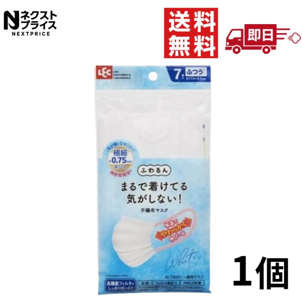 レック 極細耳ひも マスク ふわるん (ふつうサイズ 30枚入)