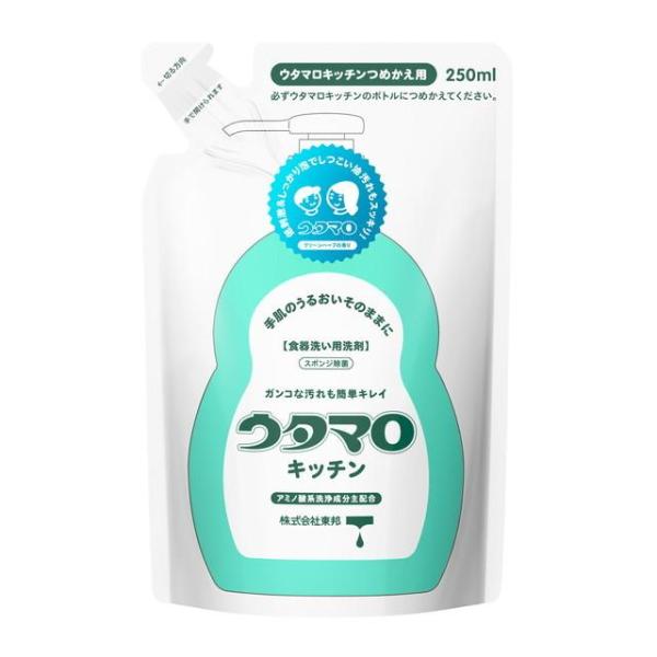 ウタマロ キッチン つめかえ用 250ml 詰め替え うたまろ 詰替え つめかえ 食器用 洗剤 きっちん 東邦 4904766130239