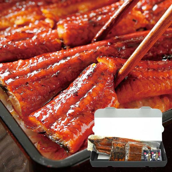 うなぎ 国産 蒲焼き プレゼント商 品  名：うなぎの蒲焼3種セット内 容  量：1尾160-180gの大サイズ長焼き/半身約50g/刻み50g産　　地：愛知県三河一色産配送方法：ヤマトクール便 ※沖縄・北海道・離島へお届けの際は別途追加送...