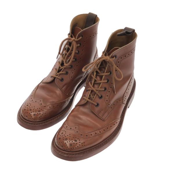 Tricker's トリッカーズ M2508 MALTON モールトン カントリーブーツ ウィングチップ ブラウン 8 1/2-5 イングランド製 Tricker's トリッカーズ 【men1772D】 M2508 MALTON モールトン