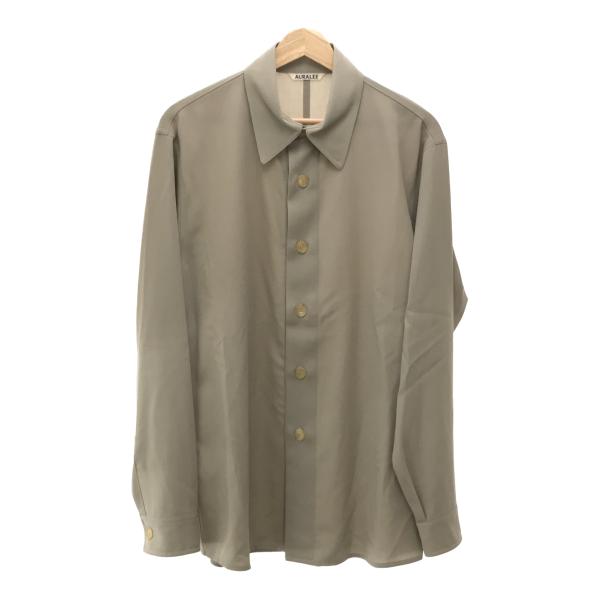 AURALEE オーラリー 【men447D】 20SS HARD TWIST WOOL DOBBY SHIRTS 
