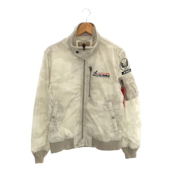 アヴィレックス　2019レッドブル　ブルゾン Unisex AVIREX Red Bull Japan 2019 White Camouflage
