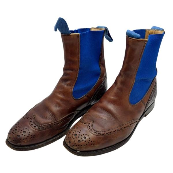 【Tricker's ×ポールスミス】 サイドゴアブーツ ウィングチップ UK7 next51-mikunigaoka_rc-
