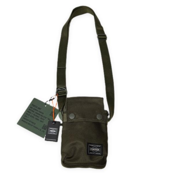 PORTER ポーター 【men5543M】 UNIT  SHOULDER BAG 784-05466 ユニット ショルダーバッグ カーキ タグ付き 美品 定価￥26,400 吉田鞄 OC