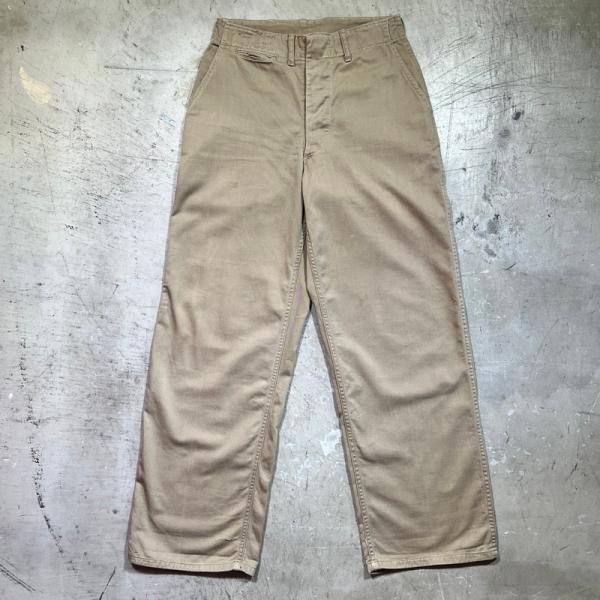 40年代　USMC ミリタリーチノトラウザーズ　軍物 USMC 【men2601H】 40's~ U.S.MARINE CORPS チノトラウザーズ フラップ