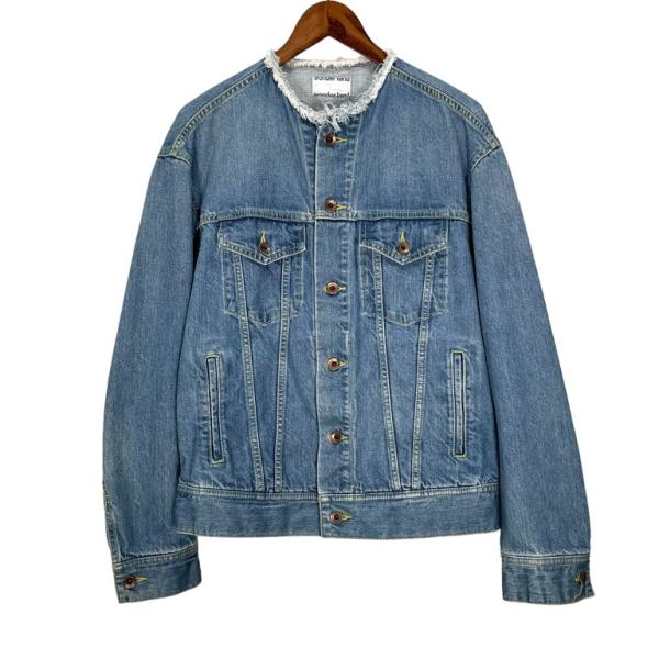 wonderland デニムジャケット Wonderland 【men97Y】 カットオフカラーデニムジャケット