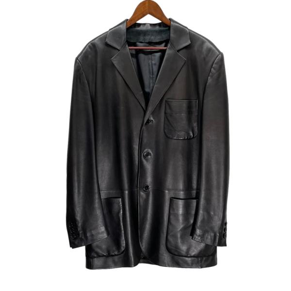 LOEWE ロエベ 【men262Y】 ラムレザー3Bジャケット トップス アウター