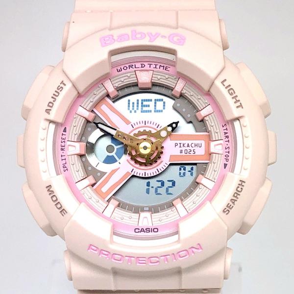 G-SHOCK ジーショック 【ITCARC574VAW】 BABY-G ベビージー BA-110PKC-4A ポケモン ピカチュウ コラボ アナデジ ピンク 2021年2月発売
