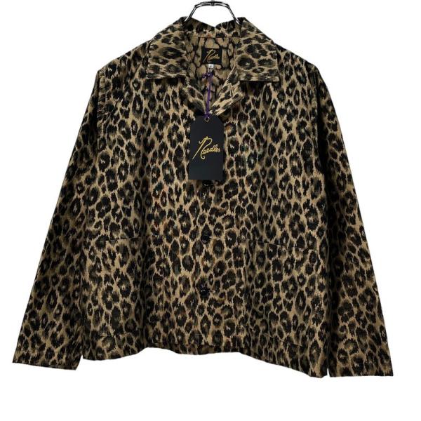 Needles 【men696Y】 タグ付 22AW L/S Cabana Shirt PE/C/N Leopard Jq