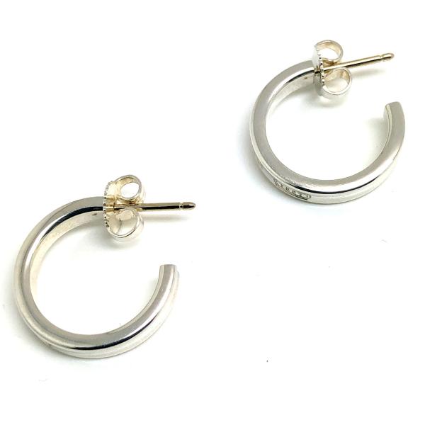 TIFFANY&Co. ティファニー 【lay0254T】 ピアス 1837 ナロー フープ シルバー Ag925 スモール アクセサリー レディース VA