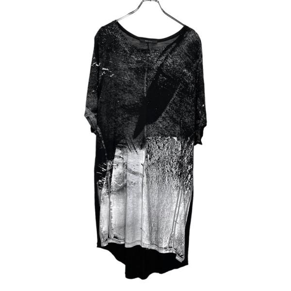 MA_JULIUS 【men3547I】 15SS 転写デフォームドプリントカットソー T