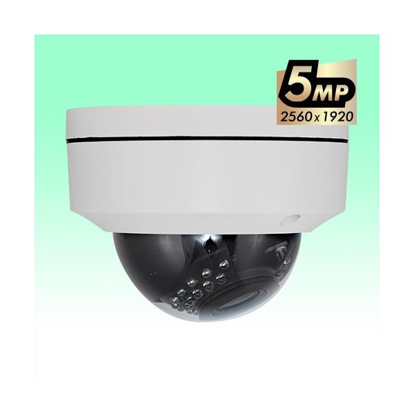 防犯カメラ　AHD5MP オートフォーカス 屋外防滴ドームカメラ