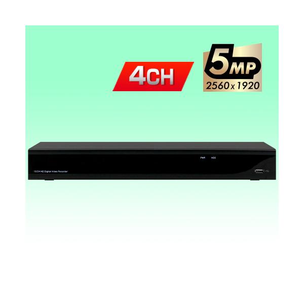 防犯録画機 台湾ブランド AHD/TVI 5.0 デジタルビデオレコーダー【4CH・2TB】