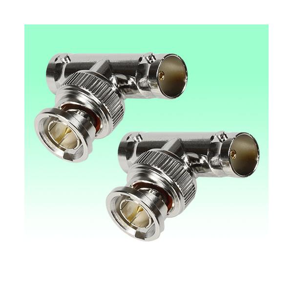 BNCコネクタ 2分配 T字  75Ω 3GHz 2個セット