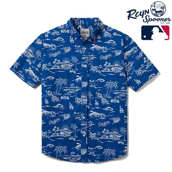 希少】レインスプーナーMLB ロサンゼルスドジャースアロハシャツL