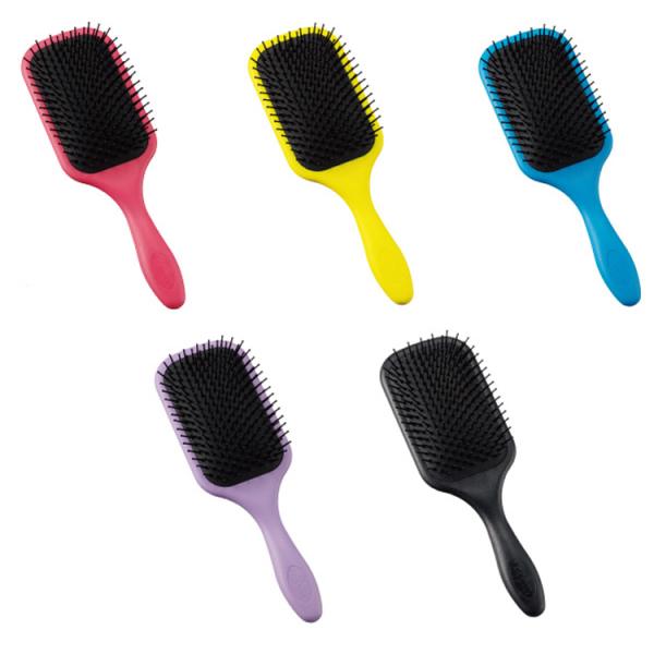 デンマンブラシ D83 パドルブラシ ヘアブラシ ピンク イエロー ブルー ブラック バイオレット クシ カラフル くし プロ用美容室専門店 メール便
