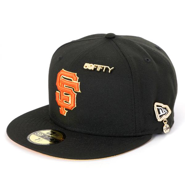 NewEra59FIFTY×NZMUコラボSFジャイアンツキャップブラック1/2 59FIFTY サンフランシスコ ジャイアンツ キャップ 帽子 NEW ERA