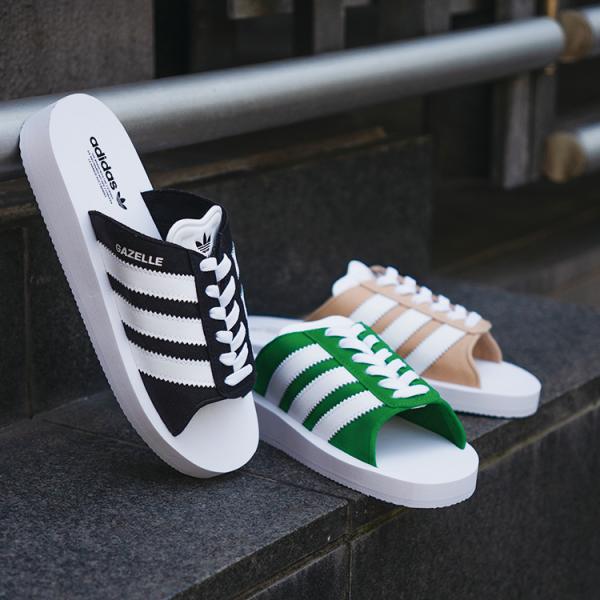 ADIDAS ORIGINALS ガゼルビーチスライド サンダル GAZELLE BEACH adidas/ガゼル ビーチ スライド / Gazelle Beach Slides [25.5