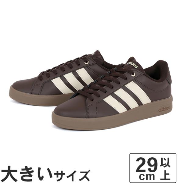 大きいサイズ メンズ スニーカー 29cm 30cm 31cm adidas アディダス グランドコート ベース 3.0
