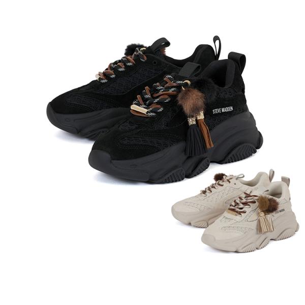 STEVE MADDEN スティーブマデン POSSESSION-PP-XA タッセルチャーム ボリュームアップスニーカー