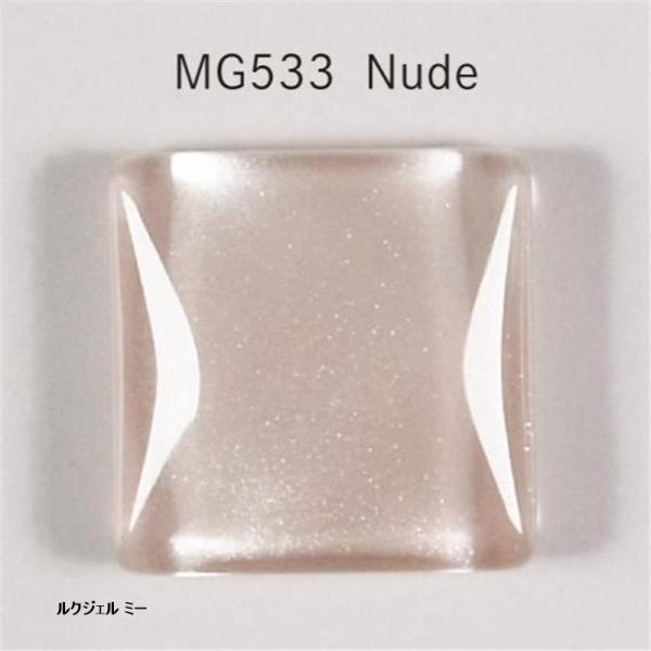 ルクジェル ミー MG533 ヌード 3.5g (LUCU GEL Mi カラージェル ネイル ジェルネイル マニキュア マグネット フラシュ クリエイティブ)