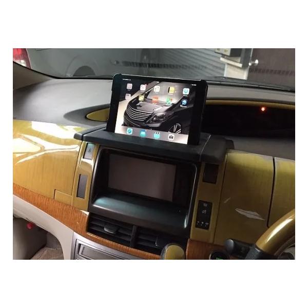 50エスティマ 1-3型 エアロナビバイザー Ver.2 スマホスタンド付き シックスセンス