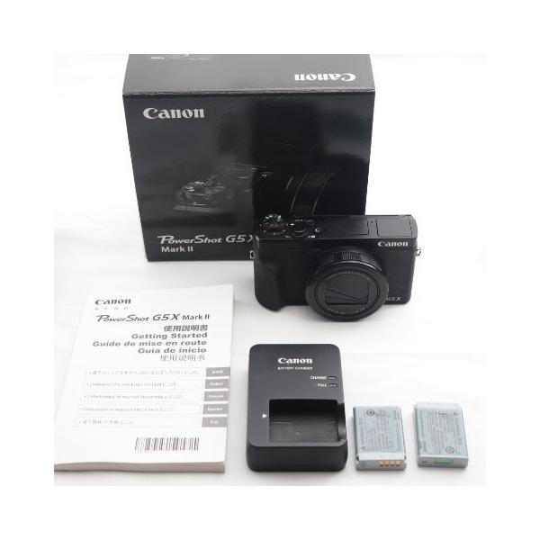Canon コンパクトデジタルカメラ PowerShot G5 X Mark II ブラック 1.0型センサー/F1.8レンズ/光学5倍ズーム PSG5XMARKII