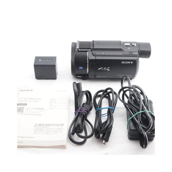 SONY ビデオカメラ FDR-AX55 4K 64GB 光学20倍 ブラック Handycam BC