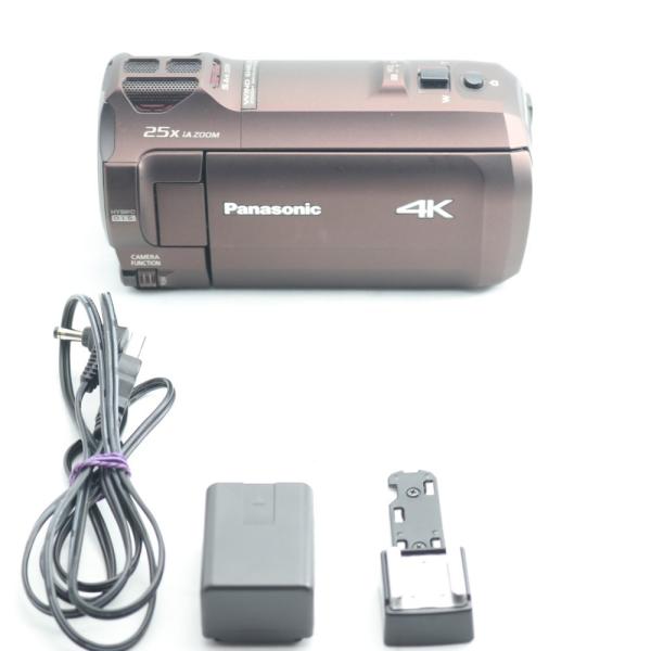 パナソニック 4K ビデオカメラ VX992M 64GB 光学20倍ズーム カカオ