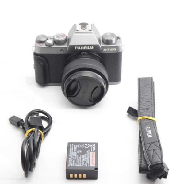 富士フイルム(FUJIFILM) ミラーレス一眼 X-T100レンズキット ダーク