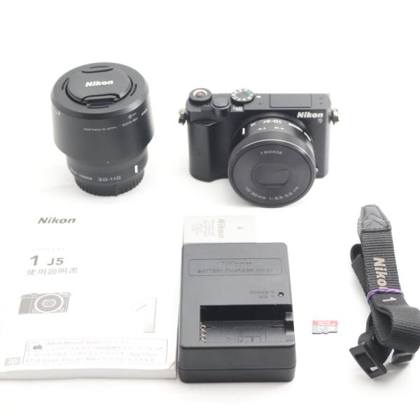 Nikon ミラーレス一眼 Nikon1 J5 ダブルズームキット ブラック J5WZBK 