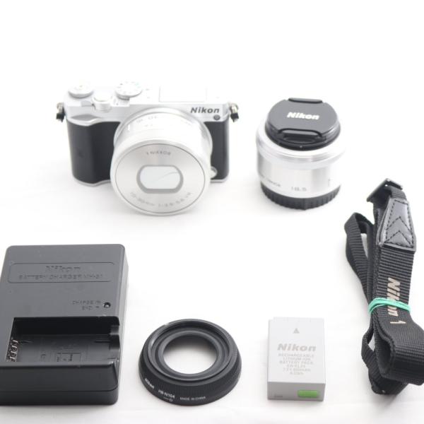 Nikon1 J5 ミラーレス ダブルレンズキット /シルバー J5WLKSL Nikon ミラーレス一眼 Nikon1 J5 ダブルレンズキット シルバー J5WLKSL