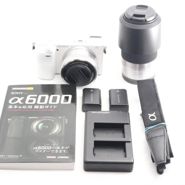 SONY α6000 ミラーレス一眼 16-50mm、55-210mm Wズーム Amazon.com : Sony Alpha a6000 Mirrorless Digital Camera w/ 16-50mm