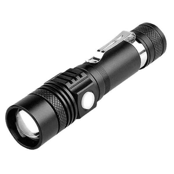 懐中電灯 LED 強力 500m IPX6 ズーム 停電 超高輝度 ハンディライト