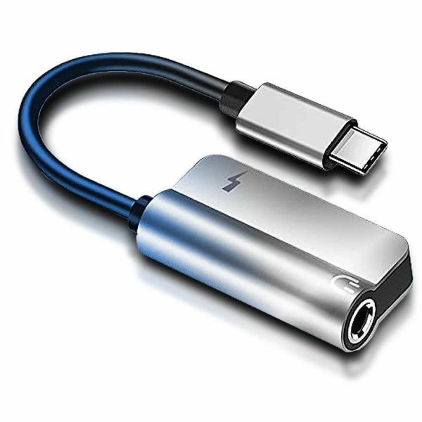 2個セット USB イヤホン コネクタ タイプC USB-C 変換アダプタ 同時充電 3.5mm イヤホンジャック 充電ケーブル 音楽 ゲーム しながら 通話 NAGAROID