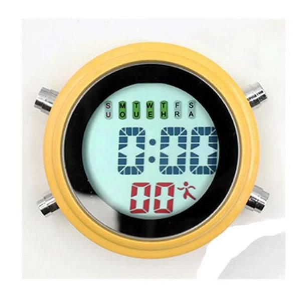 【防水仕様】流水のしたに置き、5分後、時間表示はまだ正常で防水効果抜群です。水滴のかかる水回り周辺で大活躍します。浴室内で置くこともキッチン内で使用することもできます。防水加工されますのでお風呂や濡れたところでご使用には完璧！防水ですが長い...