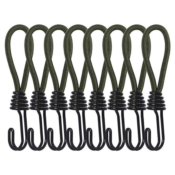 材質&amp;サイズストレッチコードの内芯は伸縮性の良い良質なムで殻はポリプロピレンで作られております安全&amp;丈夫従来品の2倍の強度でガッチリと固定します。鋭い先端がなく安全性を確保します。ツインフックを採用して切り口がなく丸く太く加...