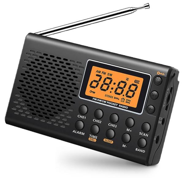 2個セット ポケット ラジオ 防災 小型 おしゃれ ポータブルラジオ ポケットラジオ AM/FM ワイドFM 携帯ラジオ 防災ラジオ 小型 長時間 スリープ機能 TOKUNAGA