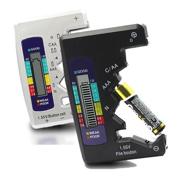 液晶デジタル表示で電池の残量が一目で分かります！この電池まだ使える？？乾電池の容量って見ることができないので不便ですよね。今、捨てようとしたその電池もしかしたらまだまだ使えるかもしれませんよ。単1?5の乾電池やボタン電池の電池残量が測れます...