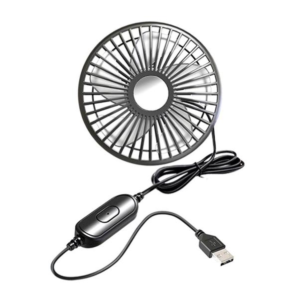 2個セット 車扇風機 ヘッドレスト 両面 2WAY 車載扇風機 小型 USB ファン 12/24V対応 フレキシブル KUROREDSEN