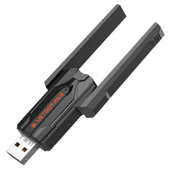 2個セット Bluetooth 6.0 USBアダプター 最大200m 長距離通信 デュアルアンテナ 高感度 Bluetooth BT616