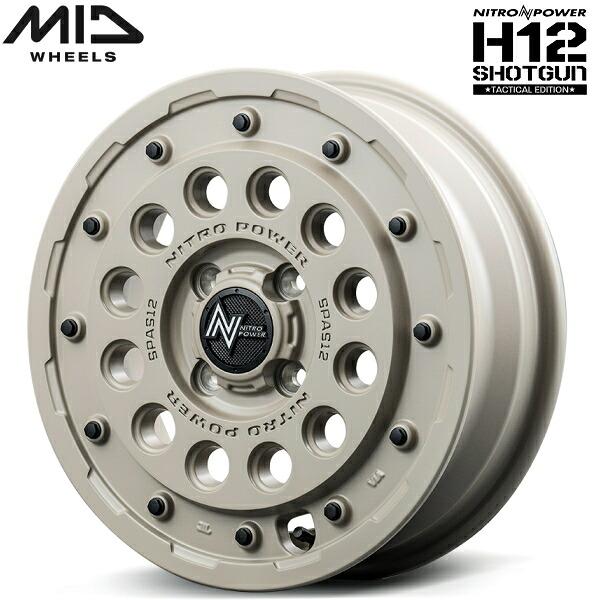 NITRO POWER H12 SHOTGUN ホイール　ダンロップタイヤ　4本 NITRO POWER（ナイトロパワー） MID NITRO POWER H12 SHOTGUN Tactical