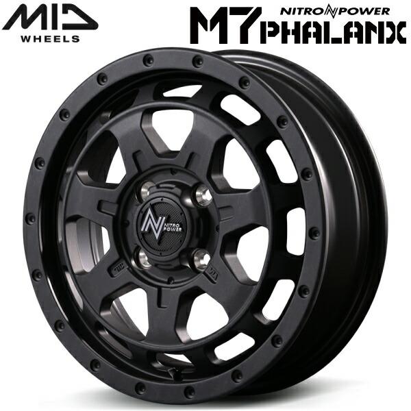 225/75R16 NITRO POWER ・ホイールセット　4本 NITRO POWER（ナイトロパワー） MID NITRO POWER M7 PHALANX 4本Set