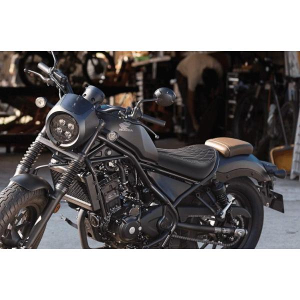 レブル250 レブル500シート REBEL250/500 カスタムパーツバイク シート リア用 高密度スポンジ 高弾力 快適 クッション 前後セット バイクシート 取寄せ