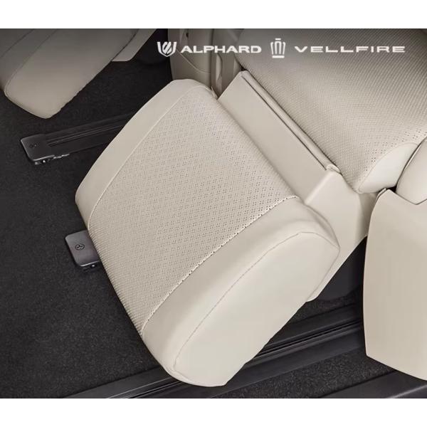 アルファード 40系 ヴェルファイア 40系 レッグレストカバー 車種専用設計 レザー 純正色内装 パーツ 後部 座席 フットレストカバー  セカンドシート 取寄せ